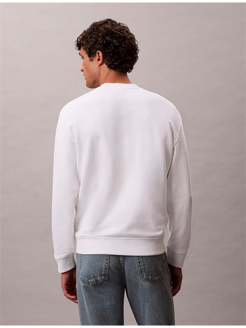 ls eu 350 terry badge crewneck sw CALVIN KLEIN JEANS | LV04RC273GYAF